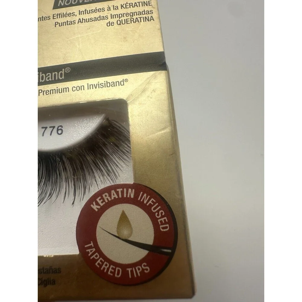 ARDELL PROFESSIONAL REMY LASHES 100% Premium Remy Hair W/Invisiband #776 BLACK